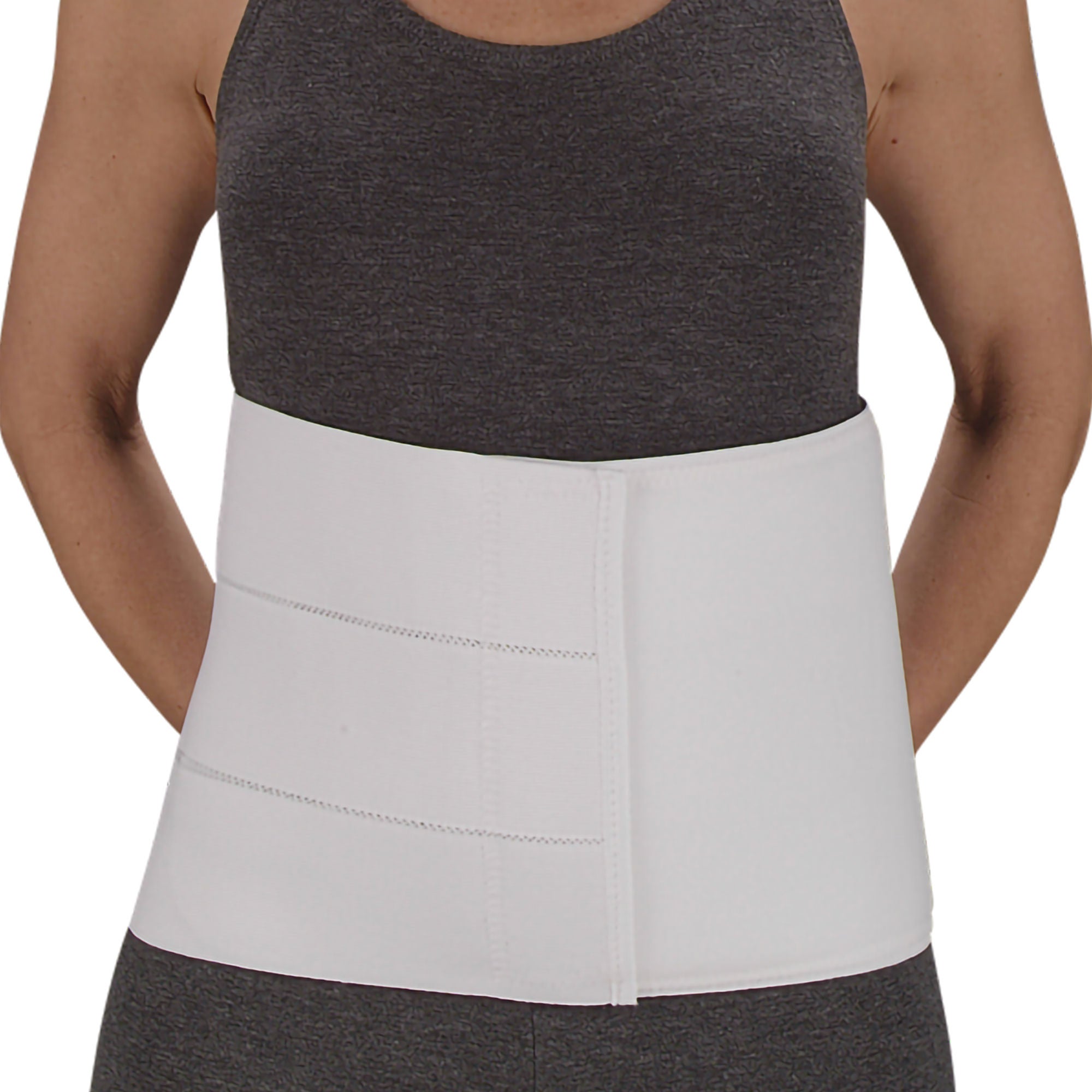 S2S Global Abdominal Binder DeRoyal® Large Hook and Loop Closure 63 to 74 Inch Waist or Hip Circumference 9 Inch Height Adult