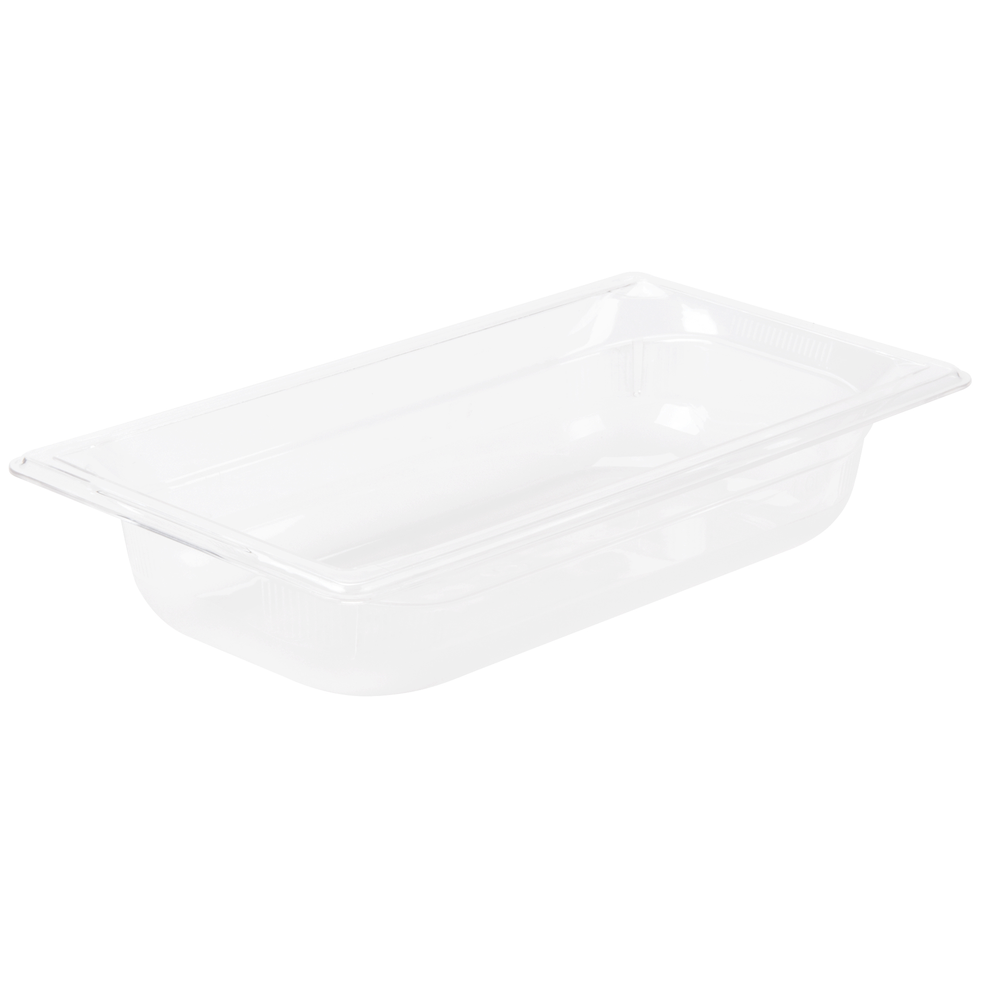 Third size 2 inch deep Super Pan Clear Low temperature Plastic Pan third-size-2-inch-deep-super-pan-clear-low-temperature-plastic-pan