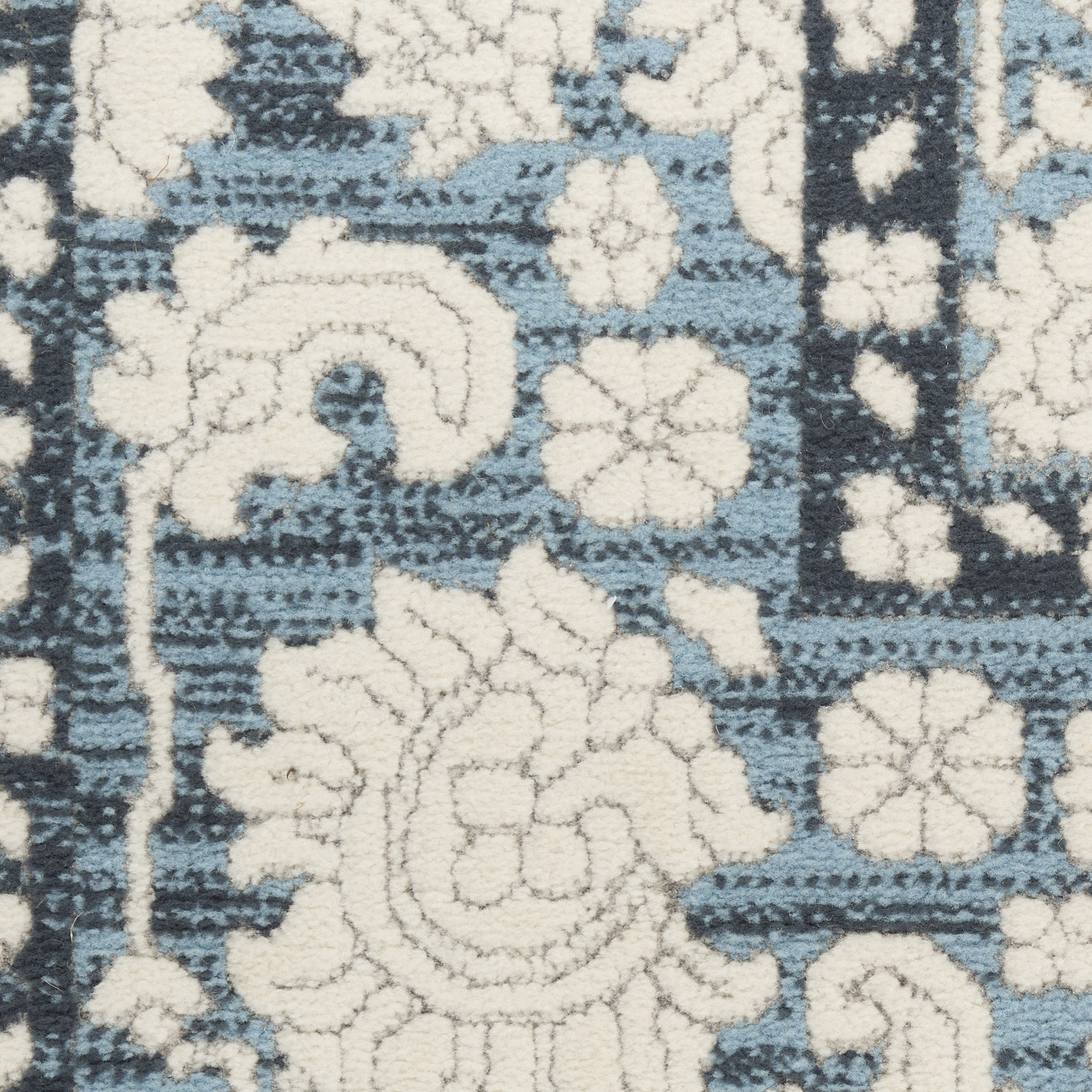 Nourison Grace 5'3" x 7'3" Blue Vintage Indoor Rug