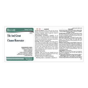 Label RTU 475 Tile Grout Renovator