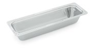 Half-size 1 ½-inch-deep Miramar® stainless steel decorative pan