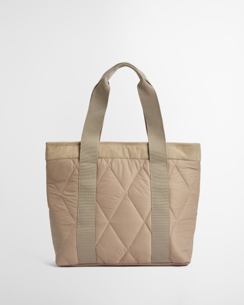 Healy Quilted Tote Bag Light Sand