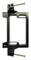 Low Voltage Mounting Bracket Plastic New Construction Nail-On Black 1-Gang