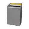 Rubbermaid Commercial, Configure, Cans, 33 gal, Metal, Gray, Rectangle, Receptacle