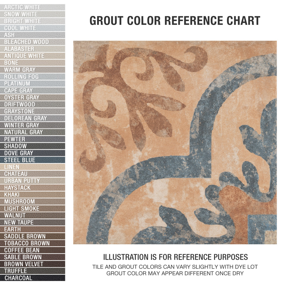 Americana Newton 8-3/4 in. x 8-3/4 in. Porcelain Floor and Wall Tile