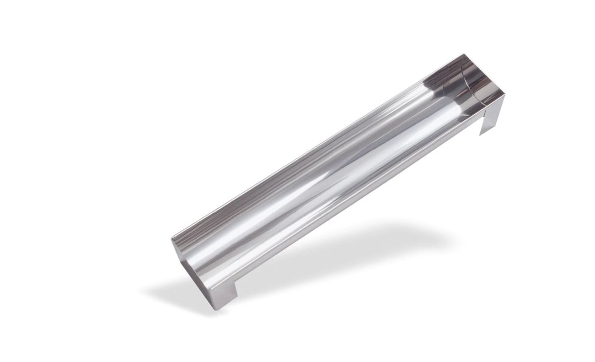 Molde 1/2 caña desmontable redondo de acero inoxidable de 50,5 x 9 x 9 centímetros