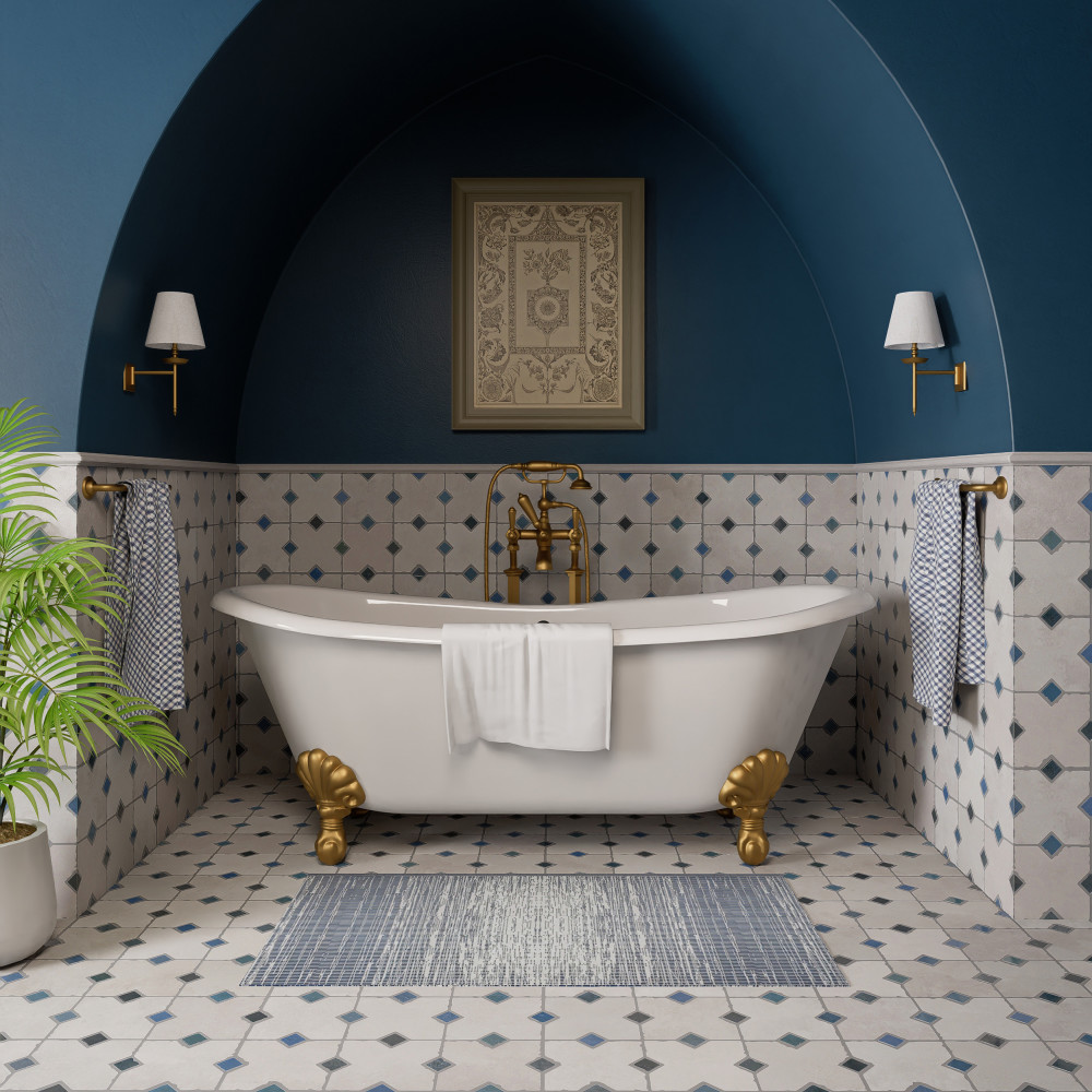 Ruanes Grey 15-3/4 in. x 23-5/8 in. Porcelain Floor and Wall Tile ...