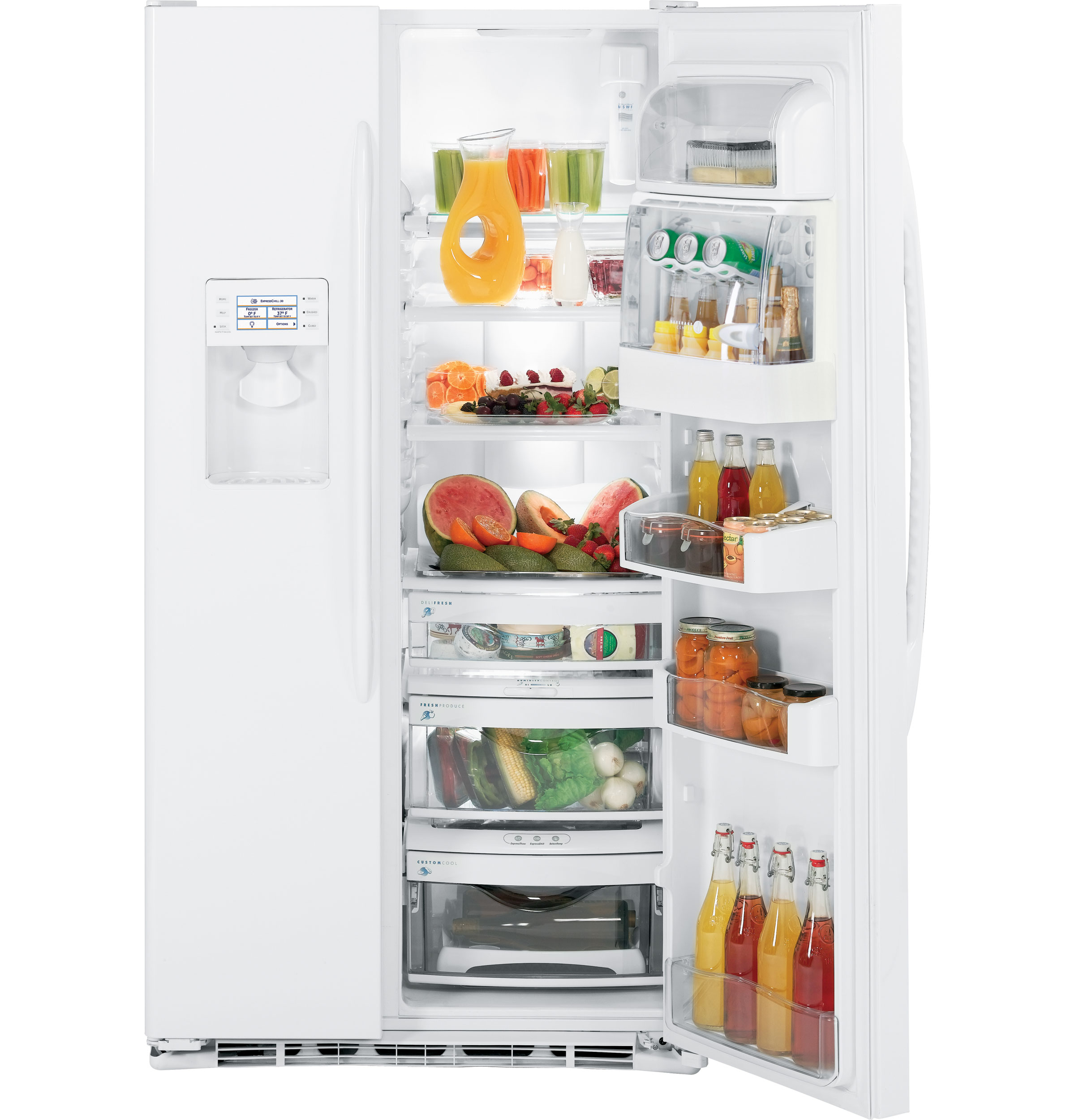 GE Profile™ ENERGY STAR® 23.2 Cu. Ft. Side-by-Side with Integrated Dispenser