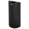Rubbermaid Commercial, Open Top, 12 gal, Perforated, Black, Half Round, Receptacle