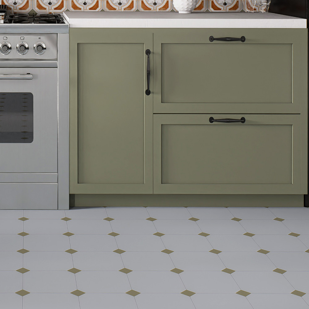 Vaudeville Taco Oliva 1-5/8 in. x 1-5/8 in. Porcelain Floor and Wall Tile
