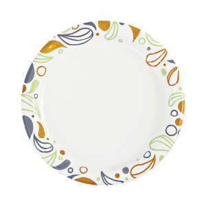Boardwalk, Deerfield Printed Paper Plates, 6" dia, Coated/Soak Proof, Multicolor