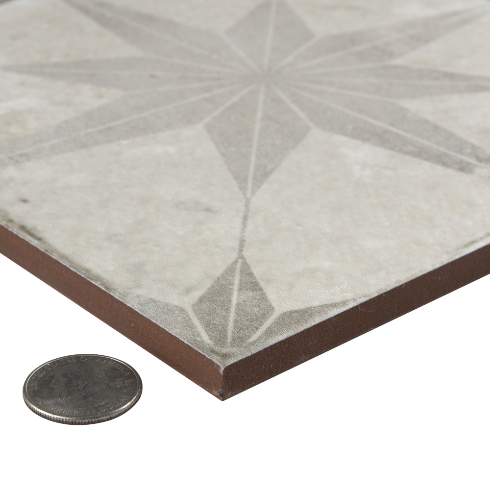 Kings Star White 17-5/8 in. x 17-5/8 in. Ceramic Floor and Wall Tile