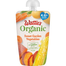 Wattie's® Organic Sweet Garden Vegetables 120g 4-6+ months