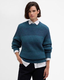 Paul Smith loves Barbour Saddle Crew Neck Jumper Rosette Blue