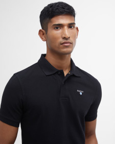 Sports Short-Sleeved Polo Shirt Classic Black