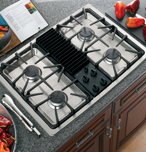 GE Profile™ Built-In Downdraft Gas Modular Cooktop