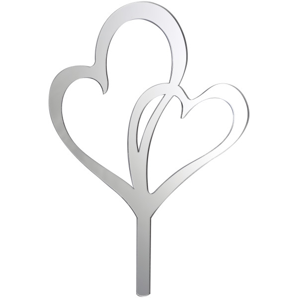 Double Hearts Reflections Monogram