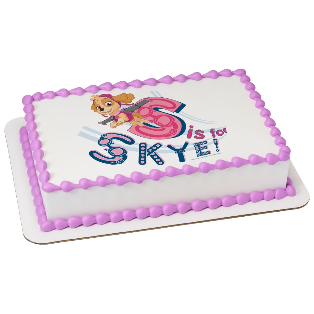 Image Cake PAW Patrol™ S is for Skye