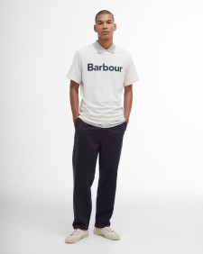 Washed Stretch Relaxed Trousers Dark Navy