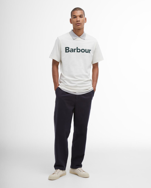Washed Stretch Relaxed Trousers Dark Navy