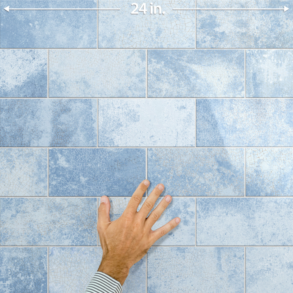 Myst Skyscape 4 in. x 8 in. Ceramic Wall Tile