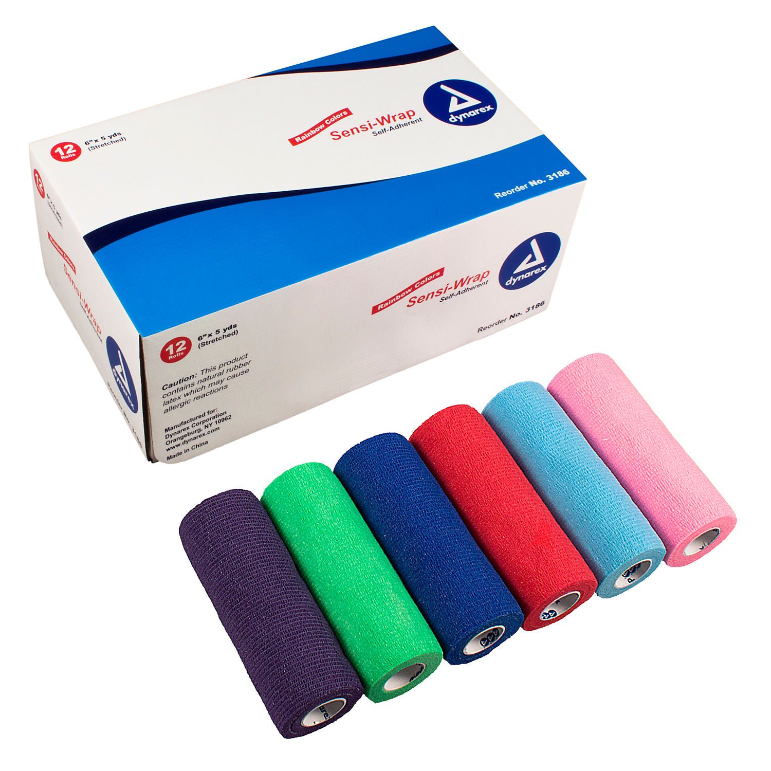 Sensi-Wrap Self-adherent Closure Cohesive Bandage, 6 Inch x 5 Yard