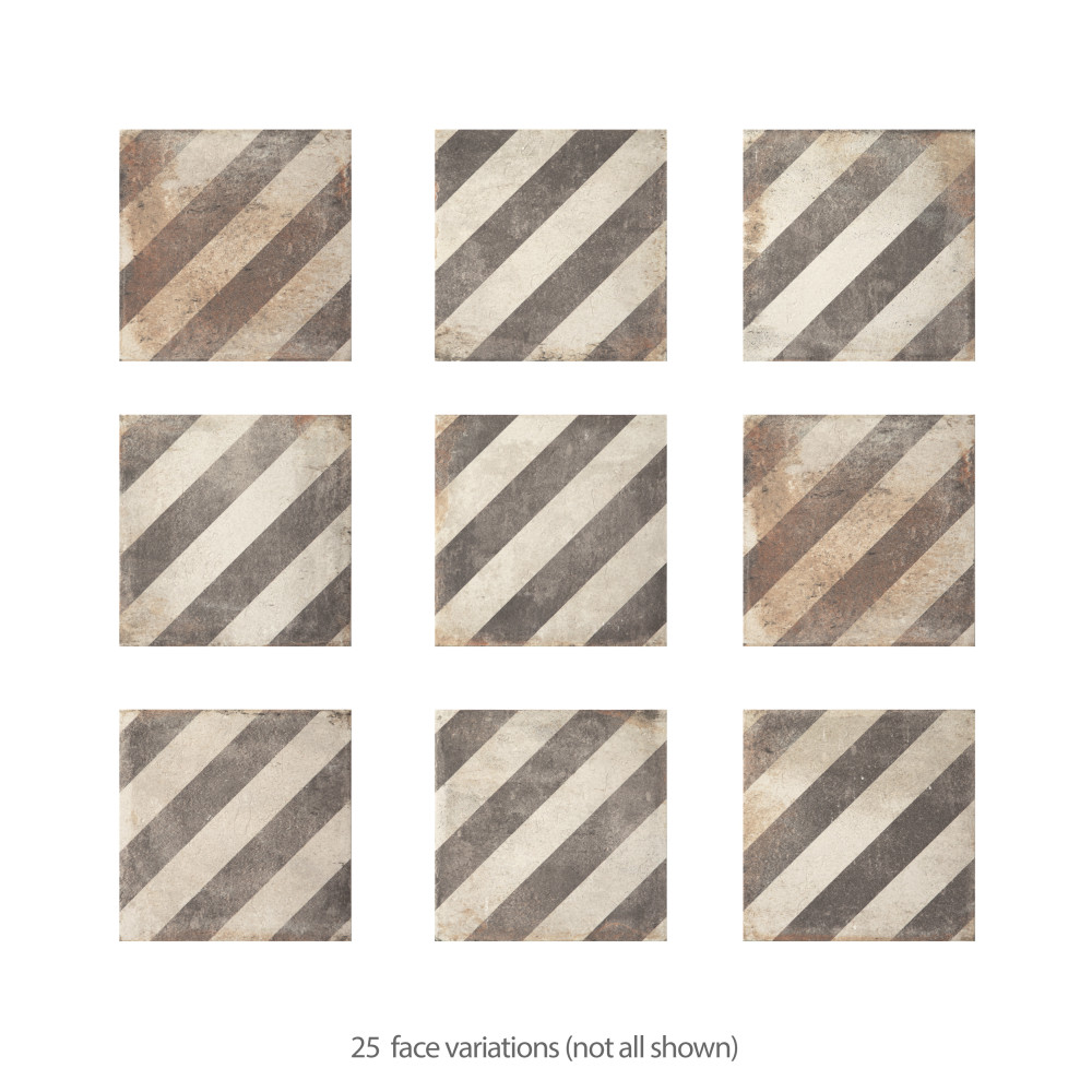 D’Anticatto Decor Obliqua 8-3/4 in. x 8-3/4 in. Porcelain Floor and Wall Tile