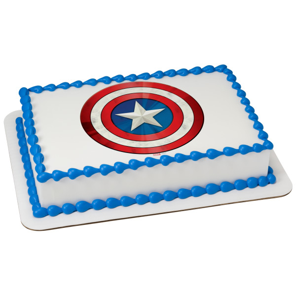 MARVEL Avengers Captain America Icon PhotoCake® Edible Image®