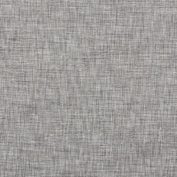Gray linen-textured fabric covering the whole frame, showing dense horizontal and vertical threads; evenly lit, flat surface with subtle tonal variation, no furnishings or openings visible.