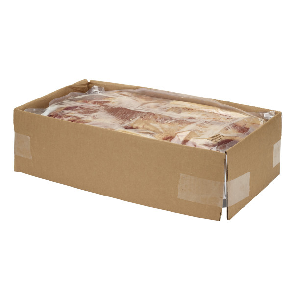 OLD SMOKEHOUSE(r) Bacon, Applewood, Bulk, Sliced 7/9, 15 lb . C1RM - Front Right Open Case (Hi Res)