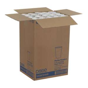 Dixie®, PerfecTouch Insulated Paper Hot Cups, 8 oz, Individually Wrapped, Multicolor