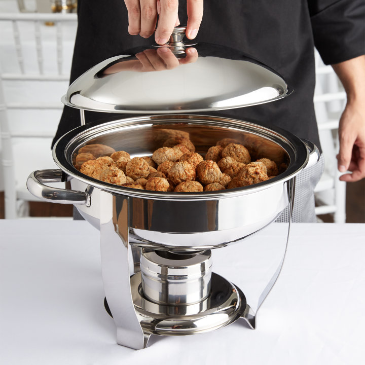 4-quart Orion® round chafer with liftoff cover