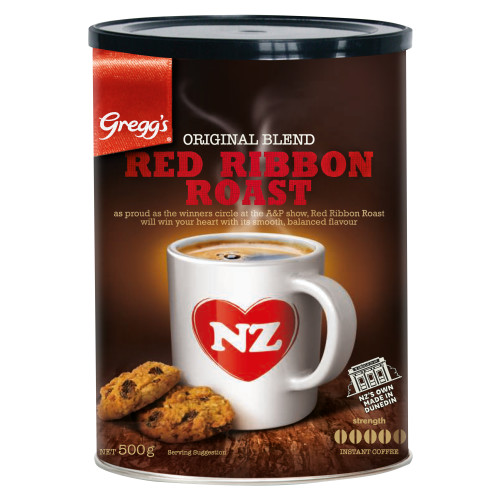  Gregg's® Red Ribbon Roast Powdered Instant Coffee Tin 500g 