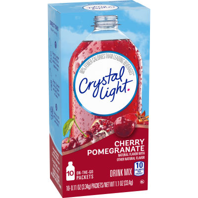 Crystal Light Cherry Pomegranate Drink Mix, 10 ct On-the-Go-Packets