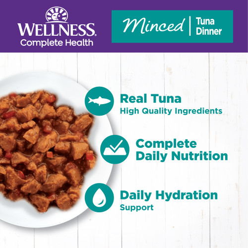 The benifts of Wellness Complete Health Minced Minced Tuna Entree