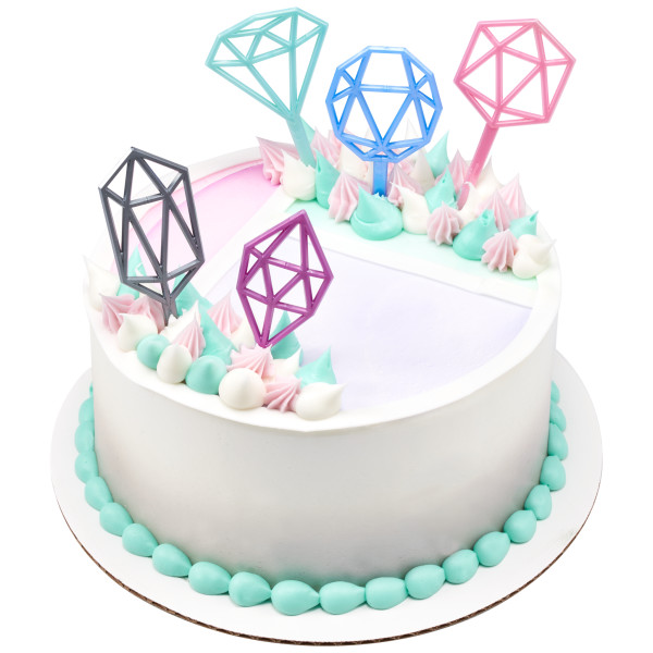 Pastel Geometric Cake Kit