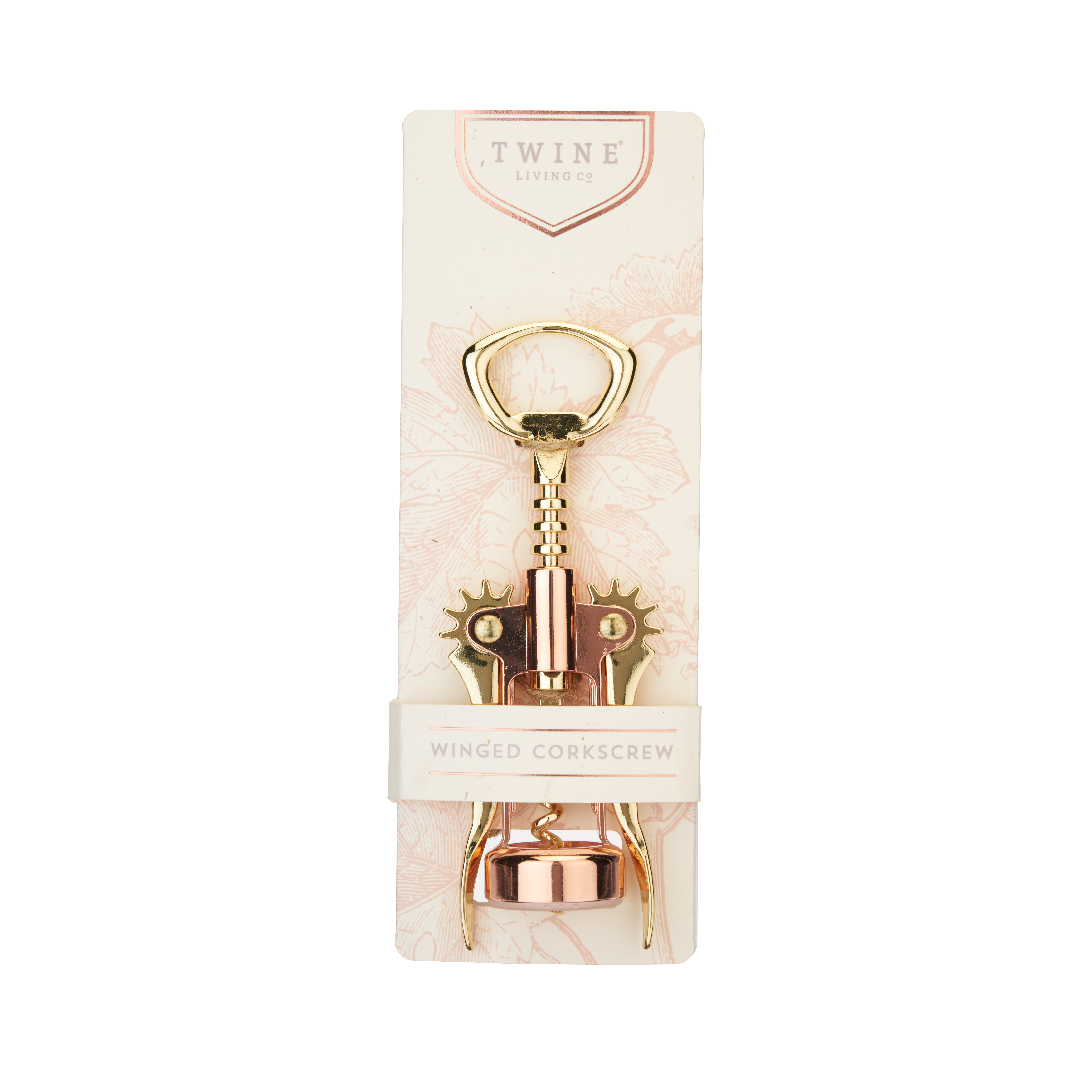 Copper and Gold Winged Corkscrew by Twine®
