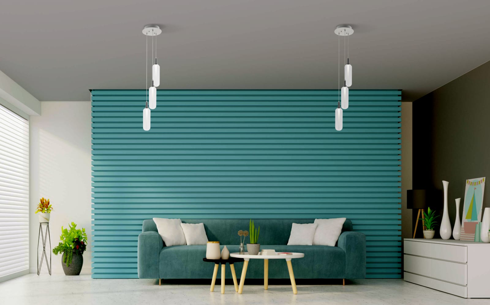 Glass Pendant LED Glass 3 Light Pendant — installation 6