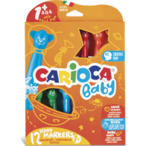 BABY Teddy Washable Markers - 12 Pieces