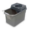 Rubbermaid Commercial, 15qt, Mop Bucket w/ Push Wringer, Gray