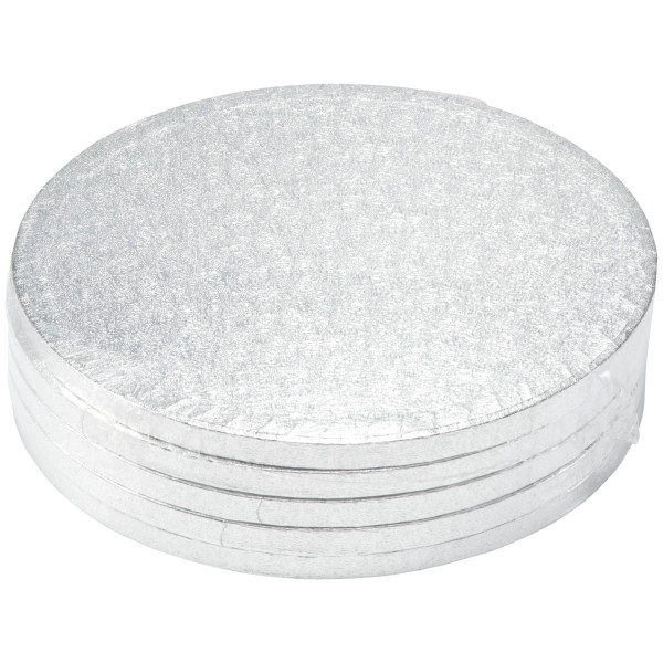 10" Round Silver Foil Cake Board