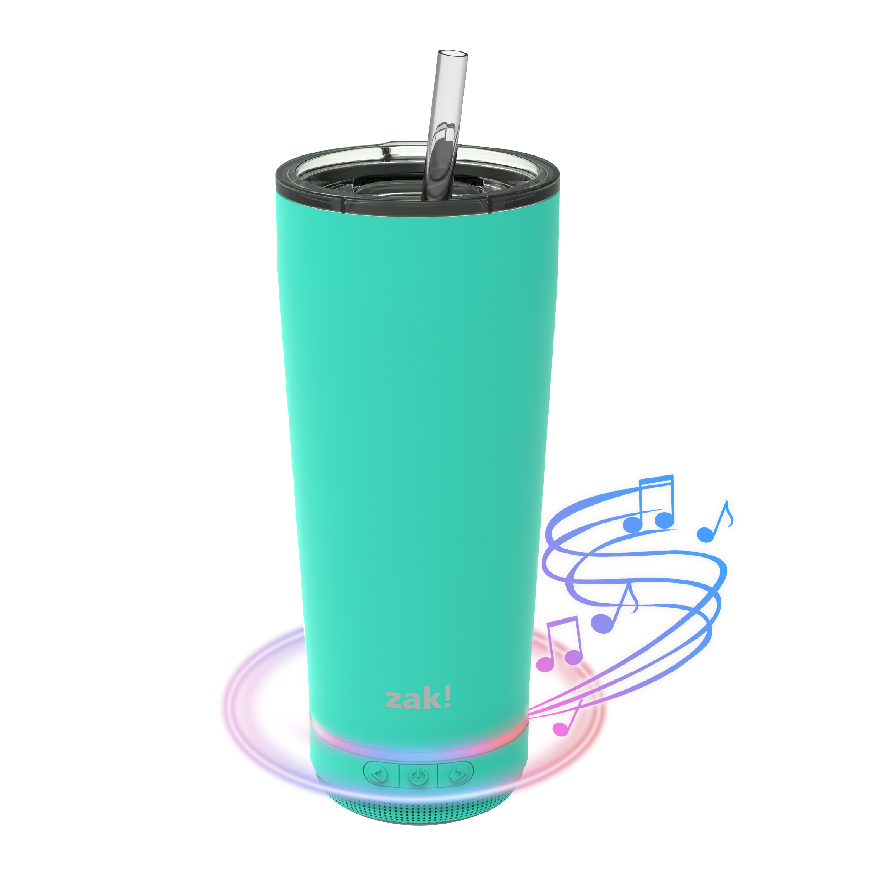 Zak 18 oz. Insulated Stainless Steel Tumbler with Builtin Bluetooth