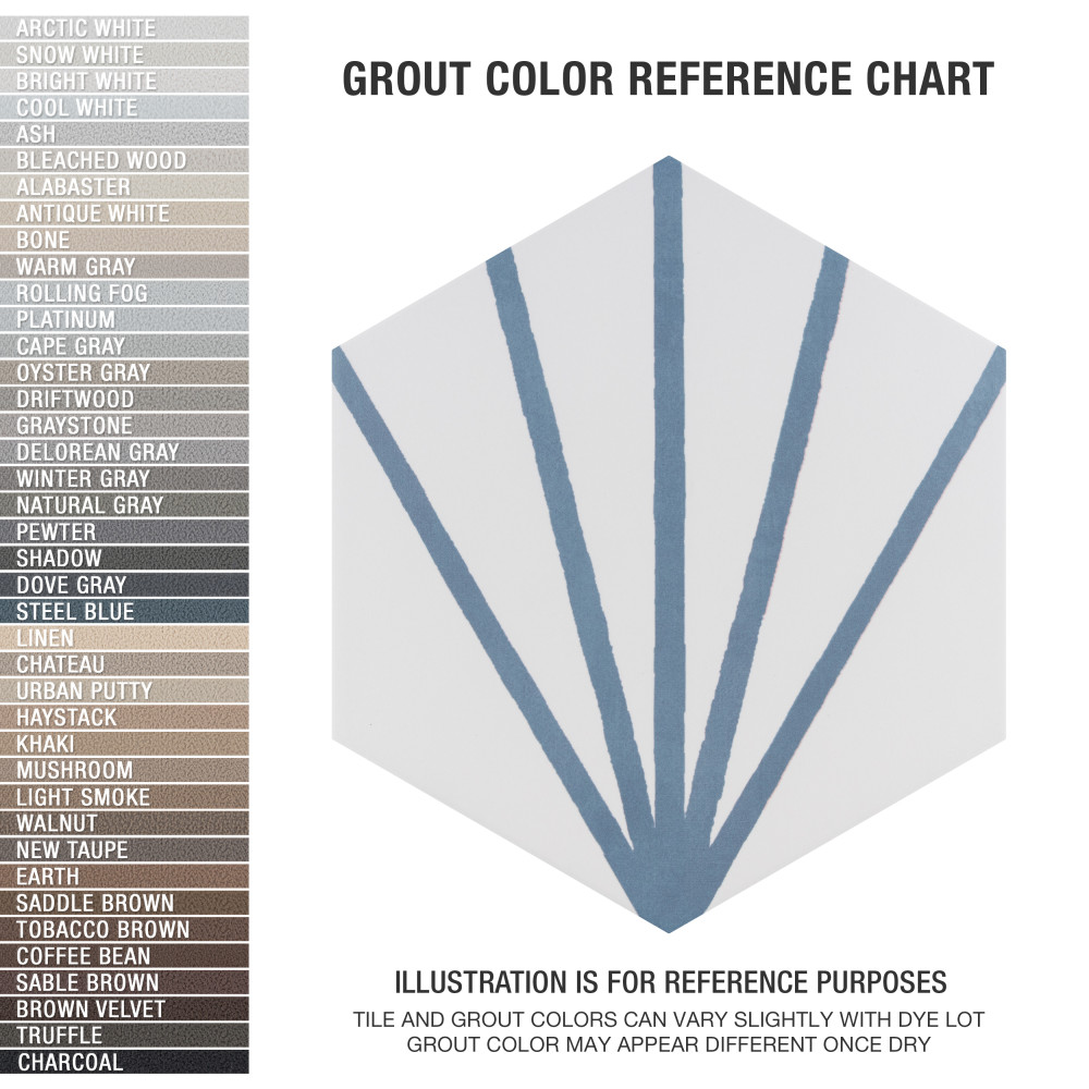 Horizon Dawn Hex Azul 7-3/4 in. x 9 in. Porcelain Floor and Wall Tile