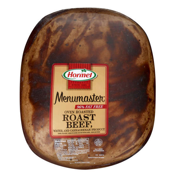 MENUMASTER(r) Roast Beef, Chunked & Formed, 2 pc . C1N1 - Front No Plunge In Package (Hi Res)