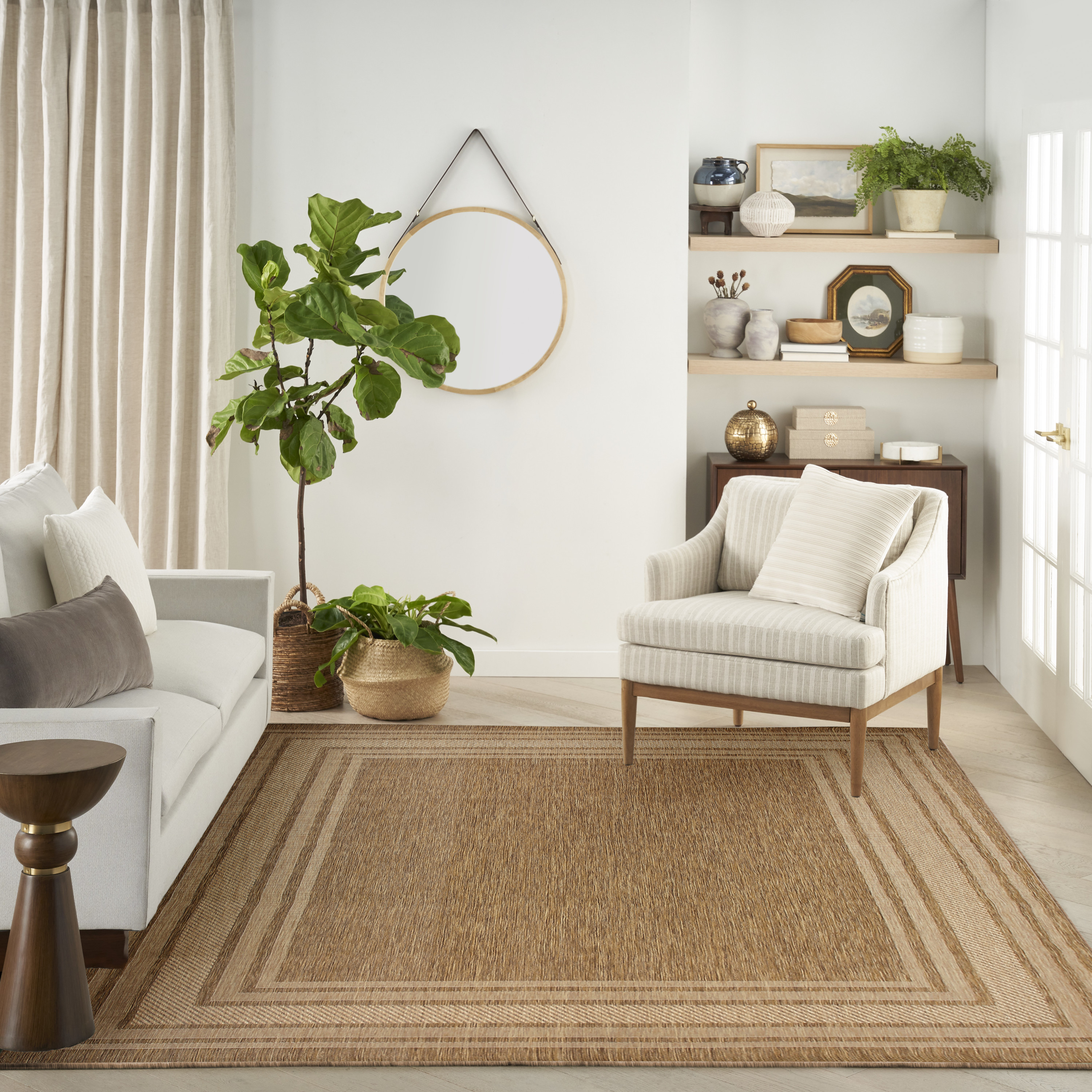 Nourison Horizon Indoor/Outdoor 9' x 12' Natural Modern Rug