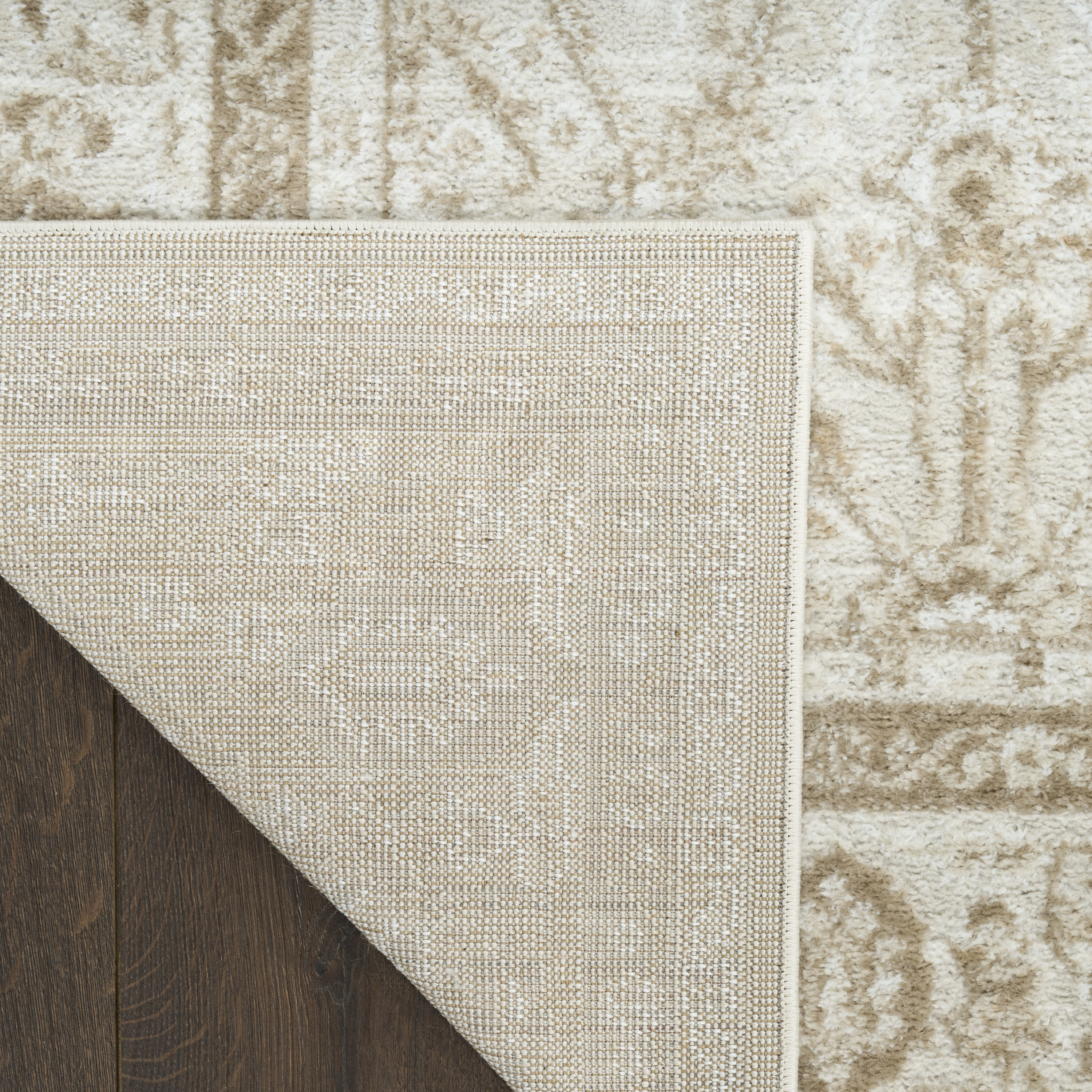Nourison Dekor 5'3" x 7' Ivory Taupe Vintage Indoor Rug