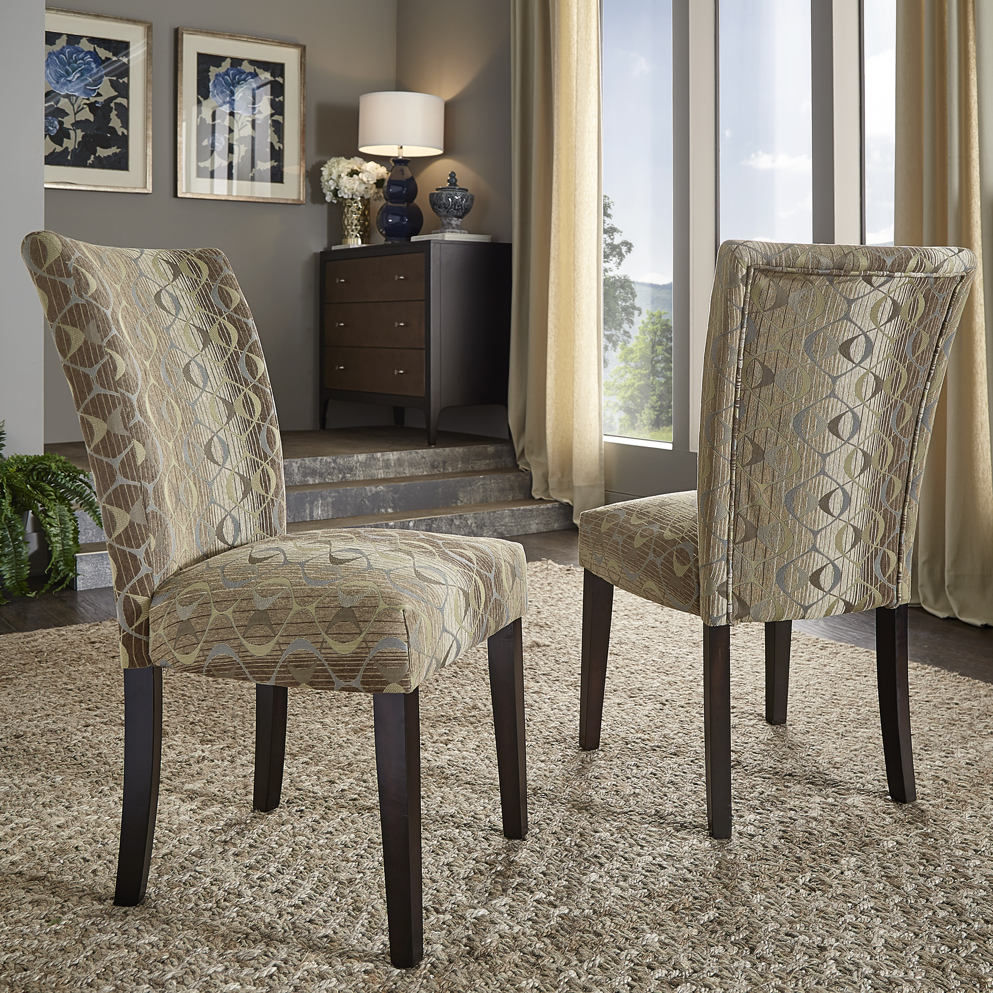 Print Parsons Dining Side Chairs (Set of 2)