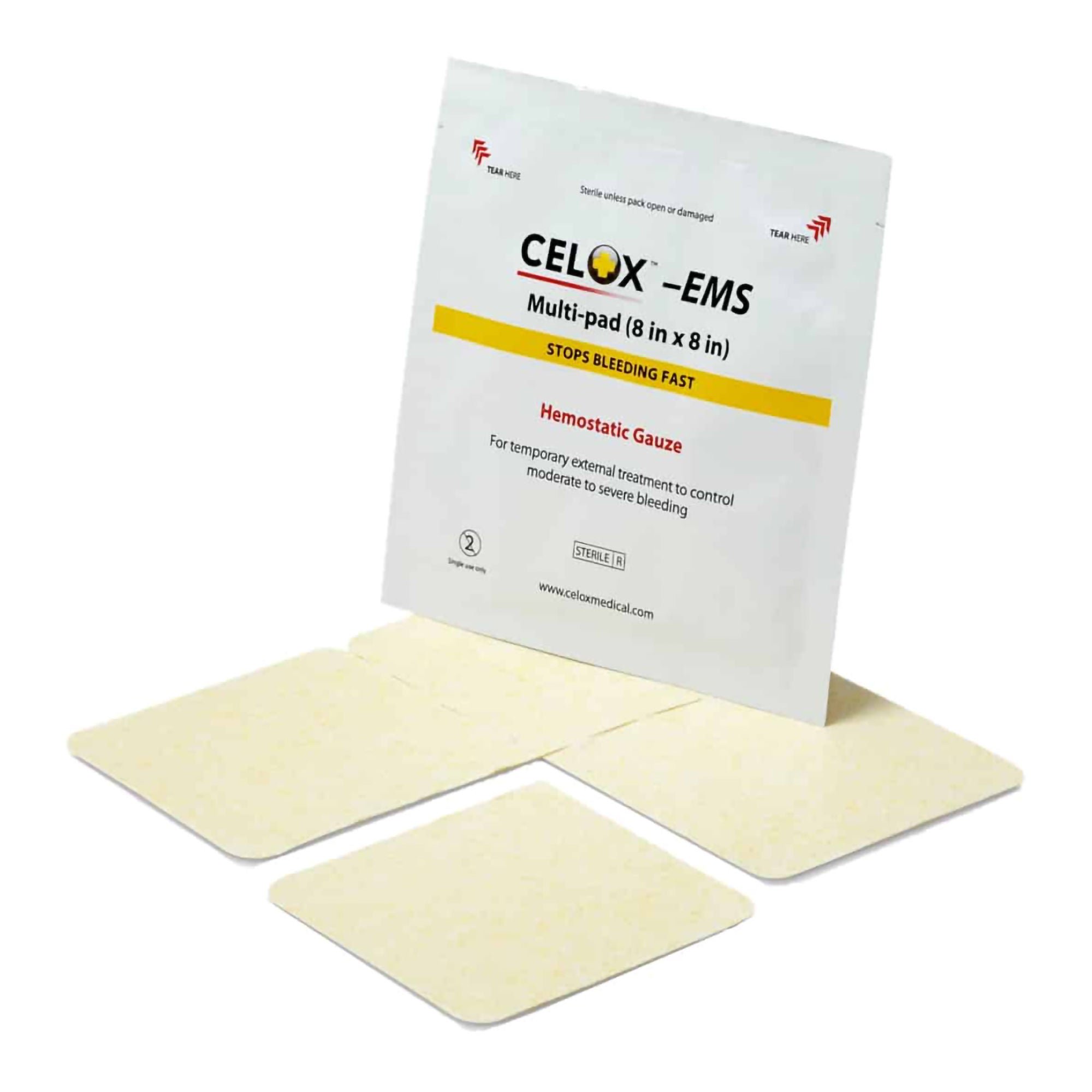 Safeguard US Operating LLC GAUZE, HEMOSTATIC PAD CELOX EMS 8"X8"