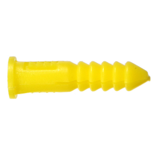 ribbed plastic anchors with screws
