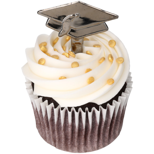 Black Metallic Grad Hats DecoPics®